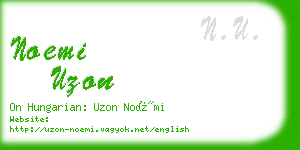 noemi uzon business card